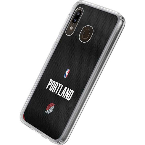 NBA Portland Trail Blazers Jersey Galaxy A20 Clear Case